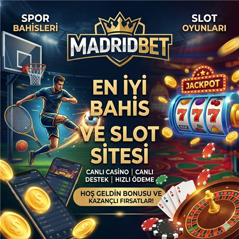 Madridbet — En iyi bahis ve slot sitesi, canlı casino ve hoş geldin bonusu